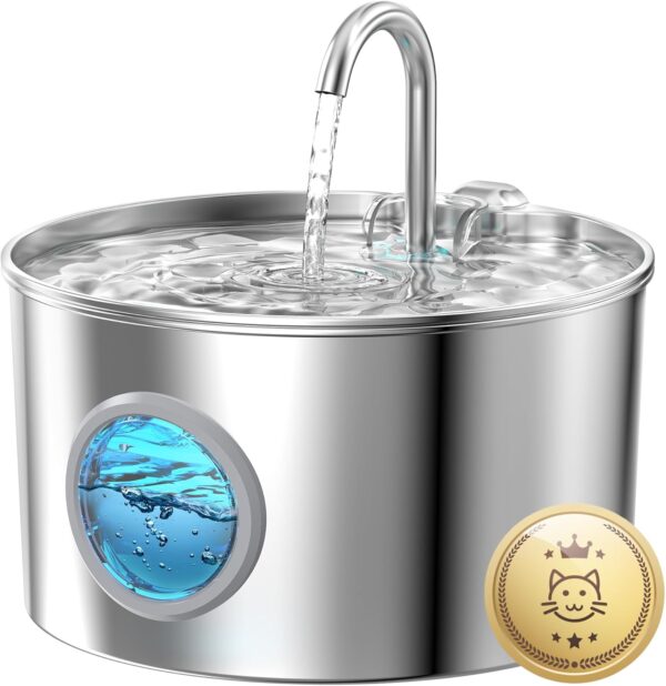 GIOTOHUN Edelstahl Trinkbrunnen 2,2 L